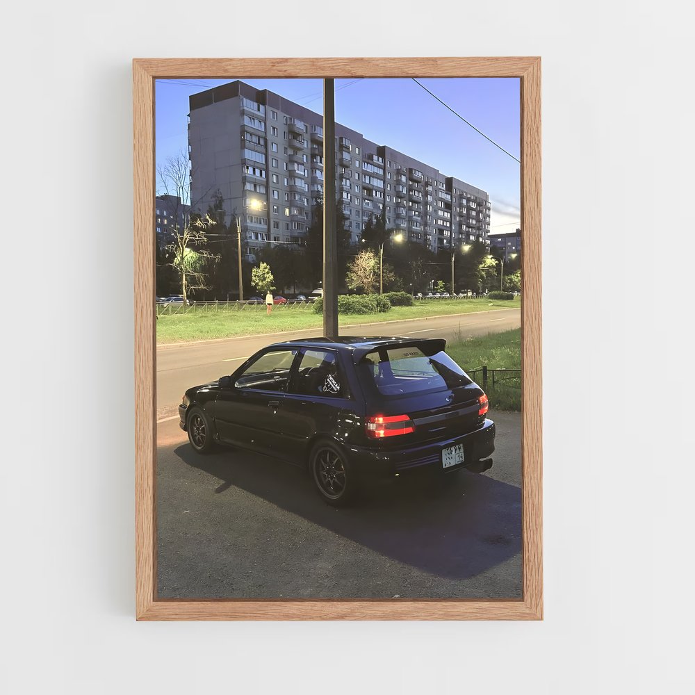 Poster Starlet GT Turbo scintillant – affiche Toyota (vue 4)